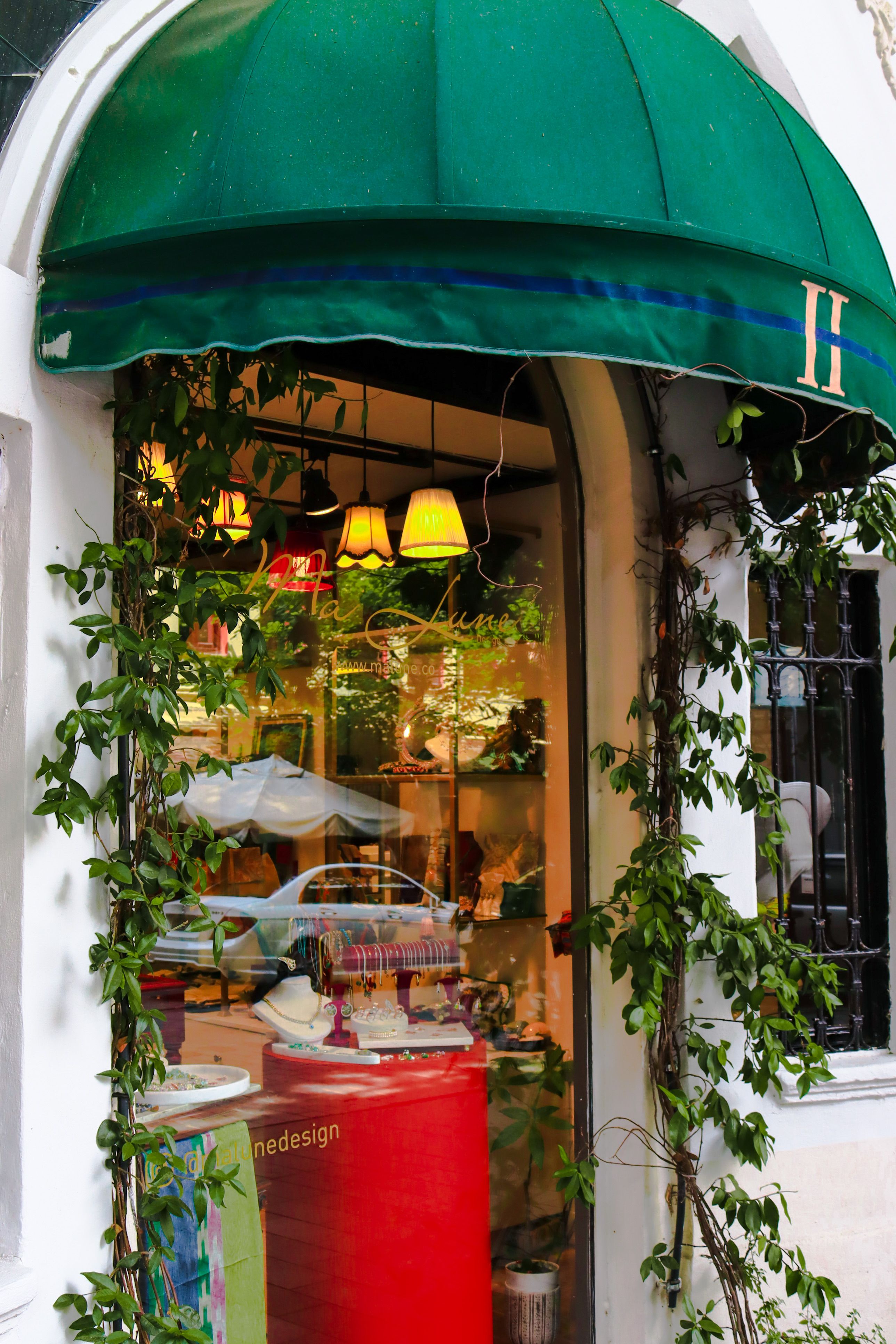 Beautiful outdoor awning installation on a residential patio